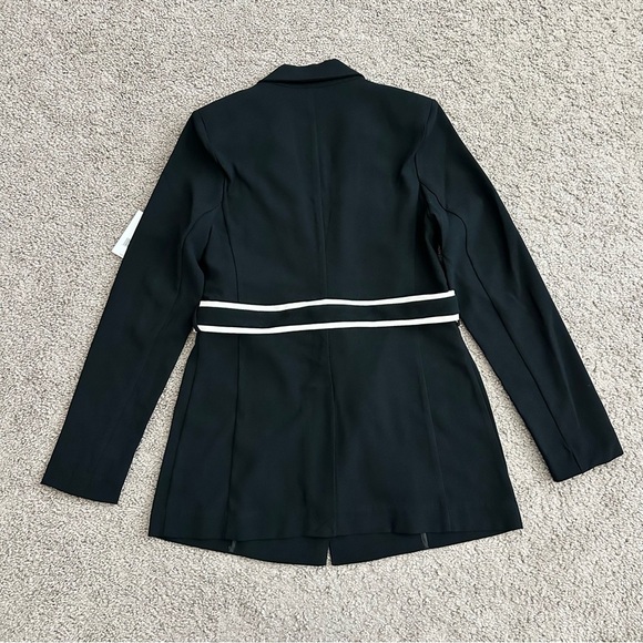 Jason Wu Blazer Womens Size S Black White Waist Tie - Picture 13 of 14